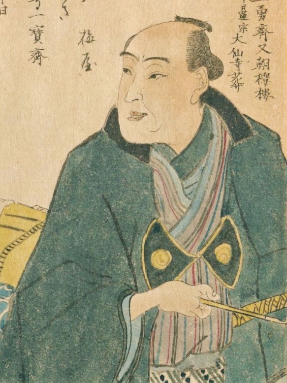 歌川国芳（『肖像』野村文紹　国立国会図書館デジタルコレクション）の画像。